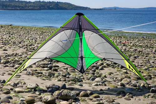 Miniatura 4 de Prism Kite Technology Nexus 2.0 Cometa de acrobacias enmarcada de doble línea Grafito