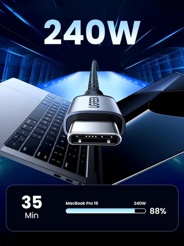Miniatura 7 de UGREEN Cargador USB C de 140 W y cable USB C a USB C de 240 W y 6.6 pies