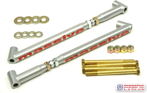 Miniatura 3 de Fabricado en Estados Unidos VICTORY SILVER COMPETITION SERIES Kit de brazo de control superior e inferior con soporte compatible con 68-72 GM A Body