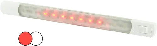 Hella Tira de luz de superficie marina con interruptor - LED blanco/rojo - 12V