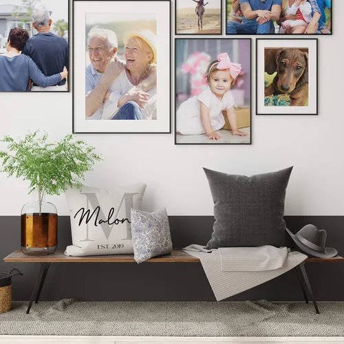 Miniatura 3 de Funda de almohada personalizada con nombre de familia de 18 x 18 pulgadas, diseño personalizado para abuela, nietos, abuela, mamá, mamá, mamá, mamá