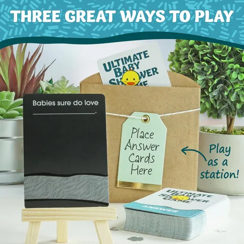 Miniatura 6 de El divertido juego de baby shower para invitados mayores: tarjetas de respuesta y mensajes de texto en blanco, amigables con colegas, humor PG-13