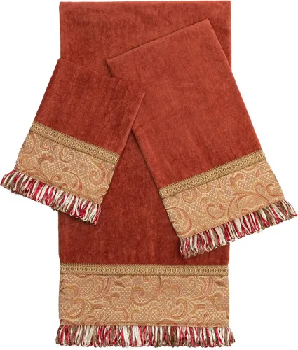 Miniatura 9 de Sherry Kline Swirl Paisley - Juego de toallas decorativas de 3 piezas, algodón puro, 1 toalla de baño, toalla de manos y puntas, extra absorbente