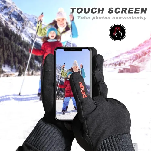 Miniatura 5 de WTACTFUL - Guantes de esquí, impermeables, transpirables, para pantalla táctil, snowboard, para hombres y mujeres
