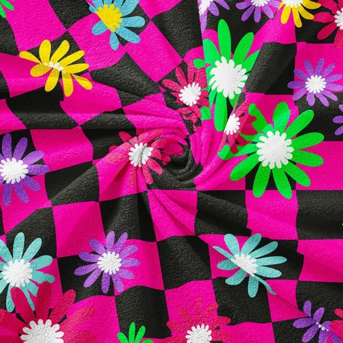 Miniatura 6 de Funda de sofá rústica con diseño bohemio y floral a cuadros de búfalo, lavable, moderna, con diseño geométrico de cuadrícula, antideslizante, funda