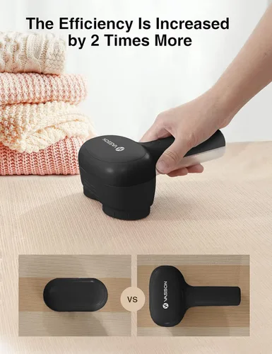 Miniatura 2 de VASSON Afeitadora de tela, removedor eléctrico de pelusas, afeitadora de pelusa recargable, afeitadoras de suéter para quitar pelusas, removedor