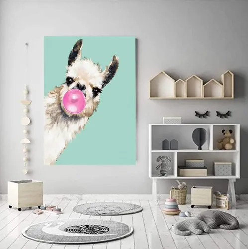 Miniatura 3 de Peeua Kits de pintura de diamantes 5D para adultos y niños, arte de diamantes de alpaca, arte de bricolaje, bordado de punto de cruz, manualidades