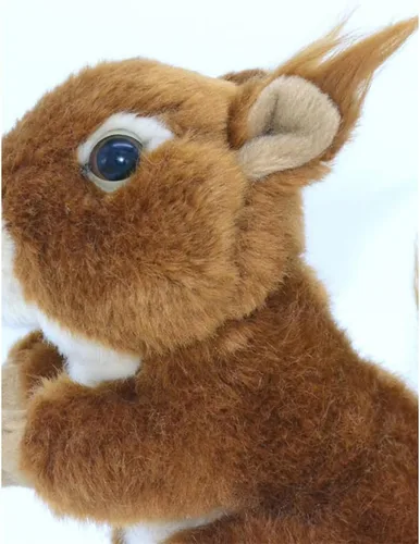 Miniatura 5 de JIANEEXSQ Animal de peluche realista de ardilla, modelo de ardilla realista, colección de regalo de felpa única para cumpleaños de niños (sentado)