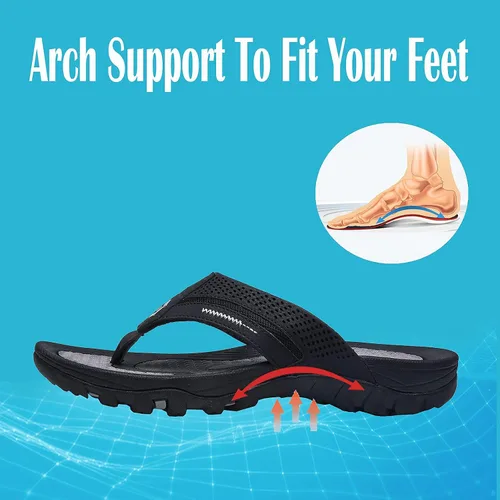 Miniatura 4 de Chanclas para hombre, sandalias de tanga duraderas y cómodas para la playa