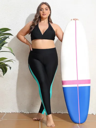 Miniatura 6 de ATTRACO Pantalones de natación de talle alto - Leggings de natación para mujer