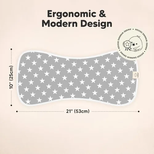 Miniatura 6 de Paquete de 5 sacos de dormir orgánicos para bebés y niños y niñas, sacos de dormir orgánicos (nube), paños para eructos (paisaje gris)