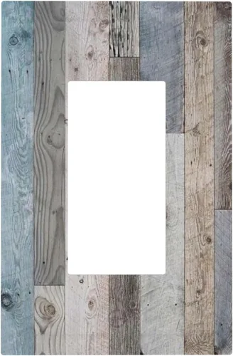 Miniatura 69 de Placa de pared decorativa en blanco de 1 gang sin dispositivo para receptáculo hippie de mediados de siglo 1970 años 60 abstracto boho años 70 sol
