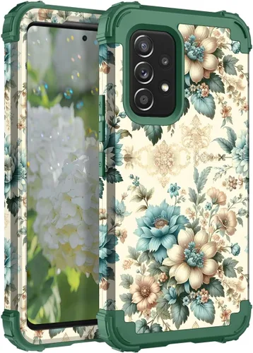 Miniatura 113 de Hocase Funda para Galaxy A37 5G, protección resistente a prueba de golpes, parachoques de goma de silicona suave+funda protectora híbrida