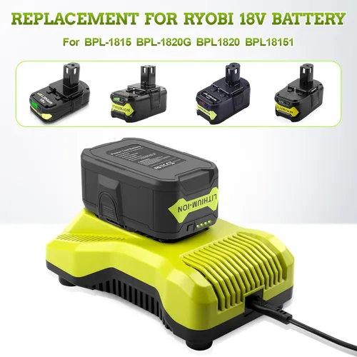 Miniatura 7 de Paquete de 6 baterías de litio de 6.0Ah 18V compatibles con Ryobi RB18L50 P108 P102 P104 de alta capacidad con indicador LED