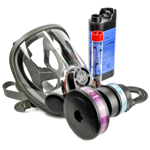 Miniatura 5 de 3M Kit de respirador de purificación de aire Powerflow 6800PF, montado en la cara, tamaño medio, protección contra polvo, neblina, humos, plomo