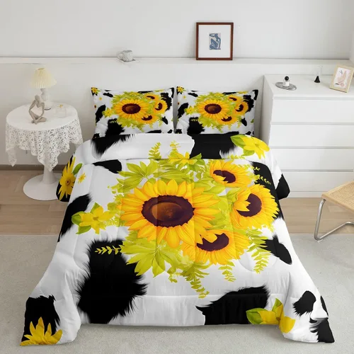 Miniatura 28 de Juego de ropa de cama de oso para niños y adolescentes, juego de edredón de animales salvajes para niños, adolescentes, naturaleza, vida silvestre