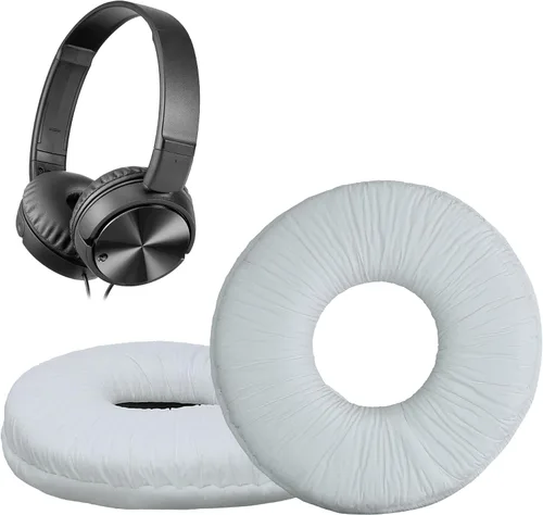 kwmobile Almohadillas compatibles con Sony MDR-ZX110 / MDR-ZX310 - 2 x repuesto para auriculares, color blanco