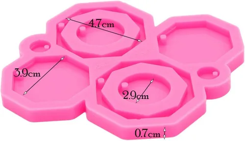 Miniatura 7 de Angel Wings Kit de 103 moldes de resina, 3 moldes de silicona para aretes, moldes de fundición de epoxi, moldes de aretes con ganchos para aretes