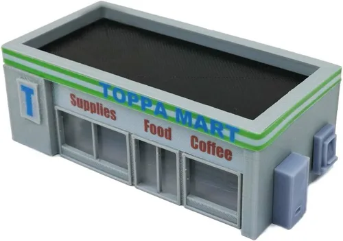 Miniatura 2 de Outland Models Escenario para coches modelo Tienda de conveniencia y accesorios Escala 1:64 S