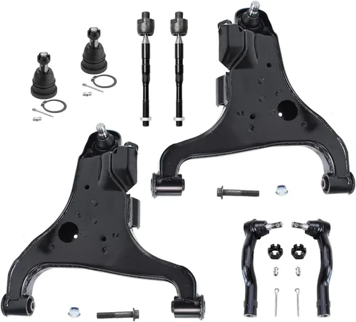Miniatura 34 de Detroit Axle - Kit de brazos de control de extremo delantero de 8 piezas para Dodge Dakota 00-04, Durango 00-03, 4 brazos de control superior e