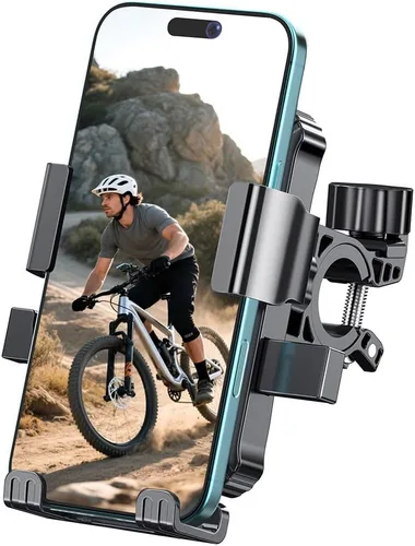 Soporte de teléfono para bicicleta, soporte de teléfono para manubrio para bicicleta y motocicleta, scooter eléctrico, bicicleta de montaña, soporte