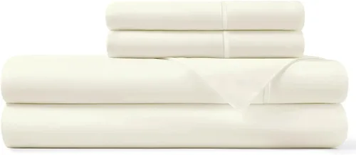 Miniatura 7 de Pizuna 100% Cotton Duvet Cover Set Twin Size - Percale Weave Long Staple Combed Cotton Duvet Cover (68" x 86") with 4 Corner Ties & Button Closure