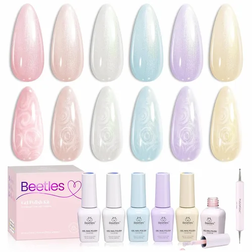 Miniatura 18 de Beetles - Lámpara de uñas LED UV, luz de uñas blanca caramelo con 3 temporizadores de 30/60/90 segundos y pantalla de cuenta regresiva para esmalte