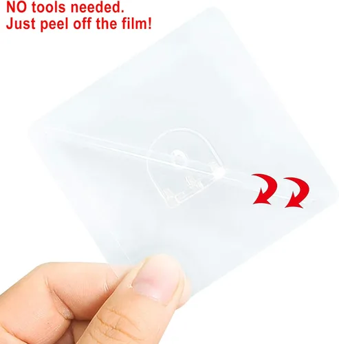 Miniatura 5 de Soporte de estante sin perforaciones, clips autoadhesivos para estantes de gabinete de cocina, estantes de libros, soportes de partición fuertes