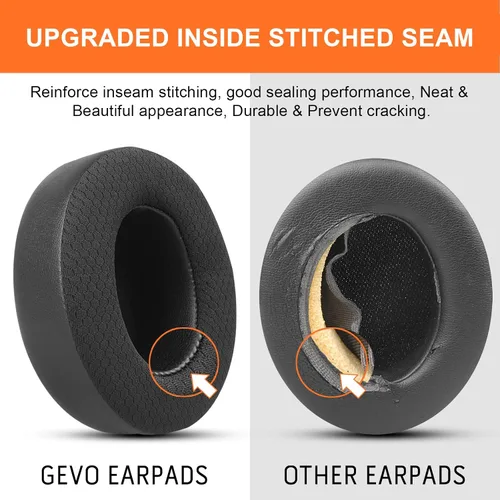 Miniatura 4 de GVOEARS Studio - Almohadillas de repuesto para auriculares inalámbricos con cable para Beats Studio 2 B0500 B0501/Studio 3 con cable, almohadillas