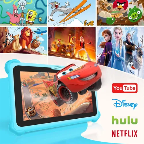 Miniatura 2 de Tableta infantil de 7 pulgadas para niños, tableta Android de 32 GB con funda incluida, WiFi, Bluetooth, pantalla IPS, control parental, tabletas