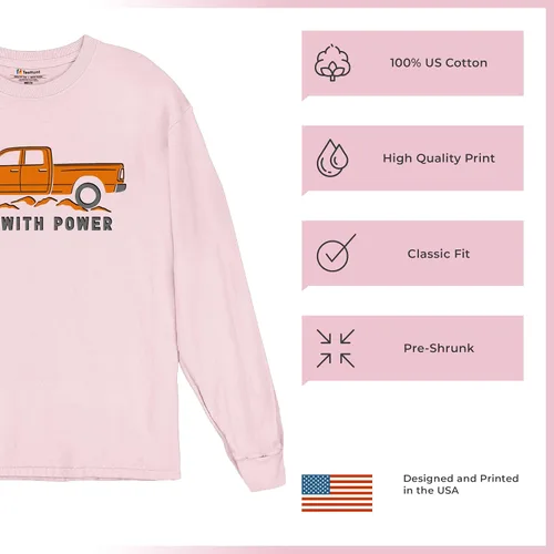 Miniatura 30 de Tee Hunt Camisetas gráficas y camisetas sin mangas para hombre Roll with Power Pickup Truck