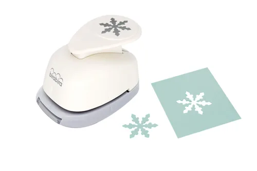 Bira Craft - Punzón de copo de nieve de 1 pulgada, 5 formas, punzón de Navidad, palanca de acción para manualidades de papel, álbumes de recortes