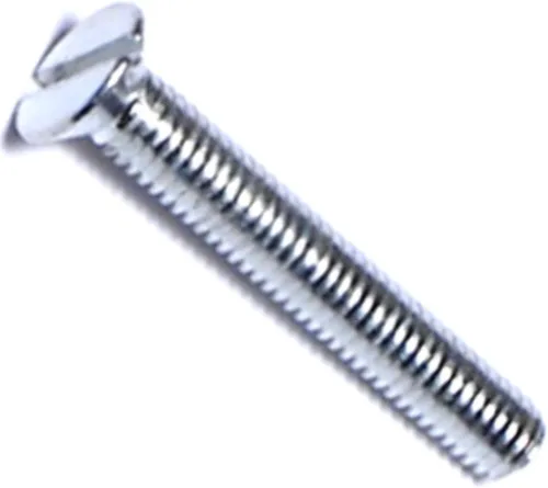 Miniatura 24 de Hard-to-Find Fastener 014973271565 Tornillos de máquina planos ranurados, 0.118 in-0.020 x 0.394 in, pieza-25