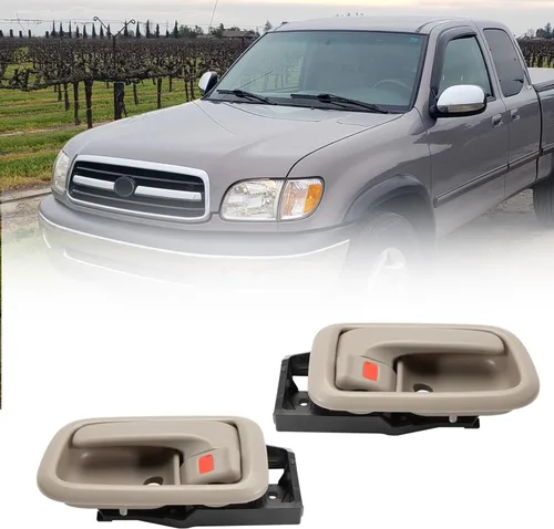 Miniatura 7 de 2 manijas interiores para puertas interiores compatibles con Tundra 2000-2006, lado del pasajero delantero del conductor, izquierda y derecha