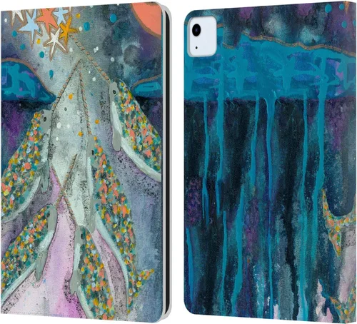 Miniatura 15 de Head Case Designs Wyanne - Funda de piel con licencia oficial de Wyanne Blue Watercolour Bear Animals 2, compatible con Apple iPad 10.2