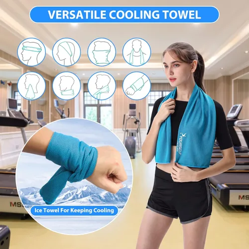 Miniatura 5 de Toalla refrigerante Syourself para un alivio instantáneo: toalla refrescante de 40 pulgadas x 12 pulgadas para jugar bolos o hacer ejercicio o yoga