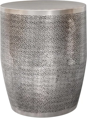 Miniatura 21 de SIMPLIHOME Johnsen Mesa de Metal - Mesa auxiliar redonda de hierro sólido de 15 pulgadas de ancho en latón antiguo, mesa lateral o de esquina boho