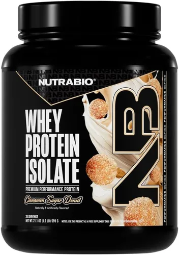 Miniatura 11 de NutraBio 100% Aislado de Proteína de Suero en Polvo, 25g de Proteína con Perfil Completo de Aminoácidos, Libre de Soja y Gluten, Proteína de Suero