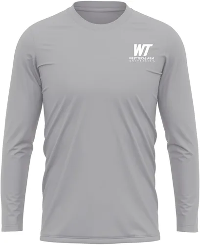 Miniatura 354 de Camisa deportiva de manga larga oficial de la NCAA Collegiate para hombre, con logotipo en el pecho izquierdo, colección Athletic Heather