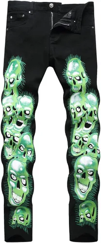 Miniatura 114 de Enrica Pantalones vaqueros estampados casuales para hombre