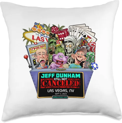 Miniatura 5 de JEFF DUNHAM Las Vegas, NV (2023) - Almohada de 16 x 16 pulgadas, multicolor
