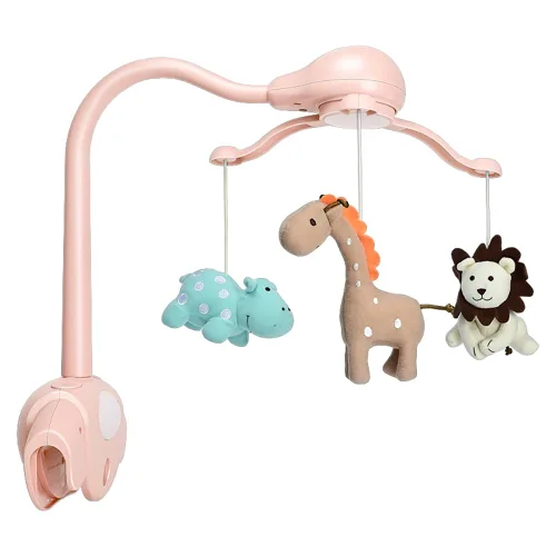 Miniatura 8 de Pack and Play - Cuna móvil para niños o niñas, moisés azul claro con música, rotación, luces de guardería, sonidos naturales, función