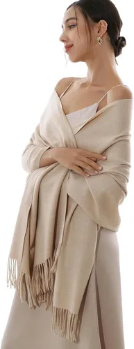 Miniatura 2 de RIIQIICHY - Bufandas grandes, cálidas y suaves de invierno para mujer, chales de pashmina, accesorio envolvente para vestidos de noche