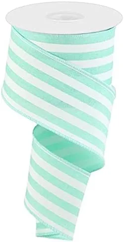 Miniatura 3 de Cinta de borde con alambre de rayas verticales, 10 yardas (negro, blanco, 1.5 pulgadas)
