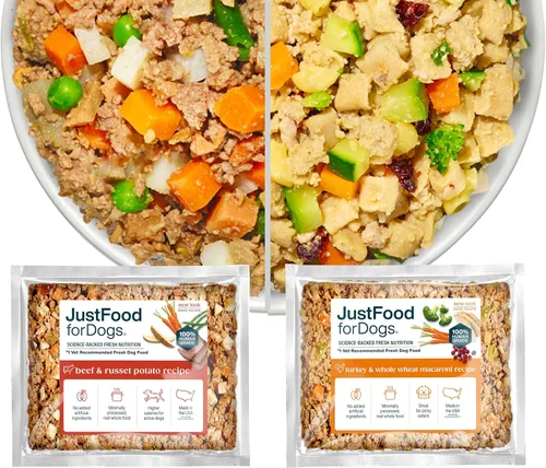 Miniatura 12 de JustFoodForDogs Alimentos frescos congelados para perros, grado humano, comida fresca equilibrada para mascotas, sin conservantes, receta
