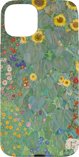 Miniatura 9 de iPhone 14 Plus Flower Garden Klimt Pintura Arte Floral Verde Cubierta Teléfono Funda