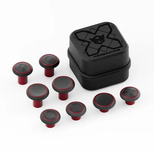Miniatura 6 de HEXGAMING Palancas de repuesto de 2 alturas abovedadas y cóncavas para controladores Phantom y Ultimate Pro - Parte base no está incluida