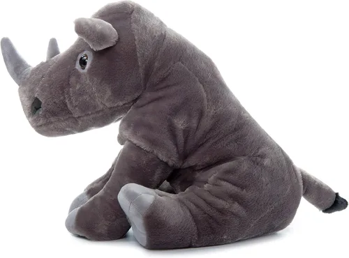 Miniatura 8 de The Petting Zoo Rinoceronte de peluche, regalos para niños, animales salvajes del zoológico Onez, juguete de peluche jumbo de rinoceronte del sur