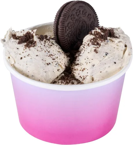 Miniatura 42 de Coppetta - Vasos de postre de 5 onzas, 50 tazas desechables para helado, tapas se venden por separado, cuencos de yogur congelado resistentes