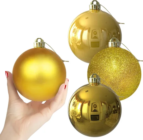 Miniatura 221 de Bolas de Navidad Grandes de 3.2" en Azul Bebé - Adornos para Árbol de Navidad, Bolas Colgantes Inastillables para Cumpleaños, Halloween, Boda